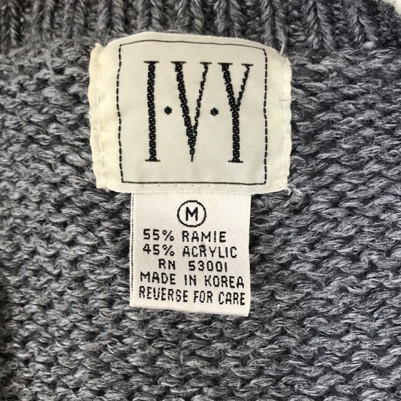 Vintage I.V.Y Granny Cottage Core Cardigan Sweater - Picture 9 of 11